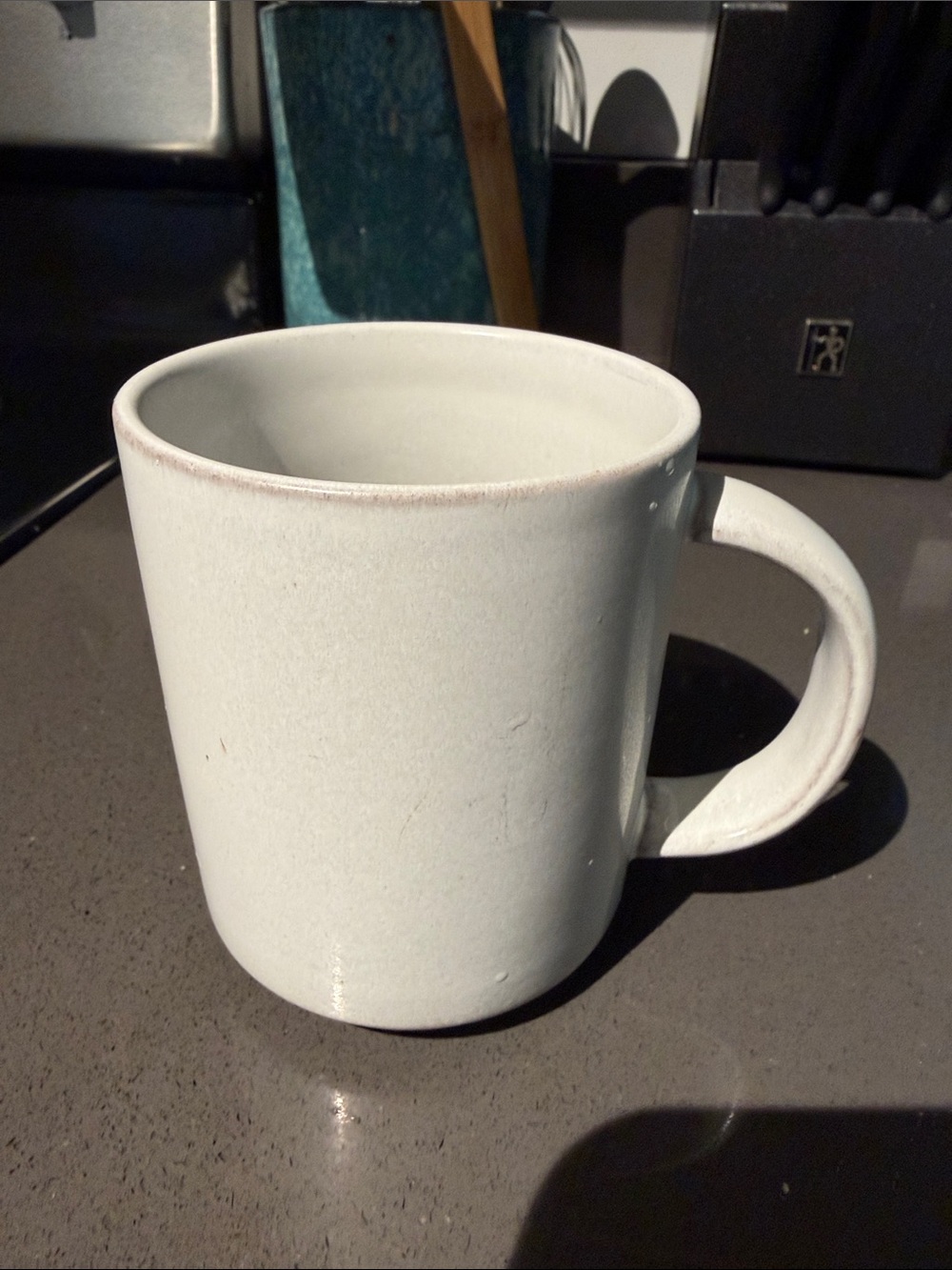 White Ceramic Coffee Mug - Minimalist Home Dining